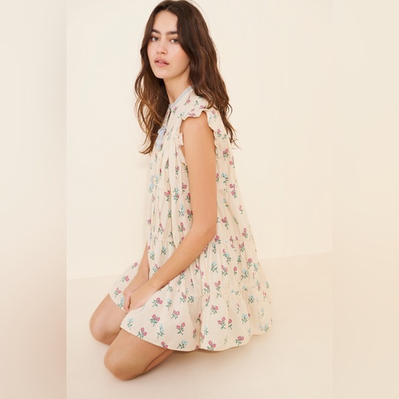 Floral Dream Peter Pan Sherpa Jacket - Picture 3 of 10